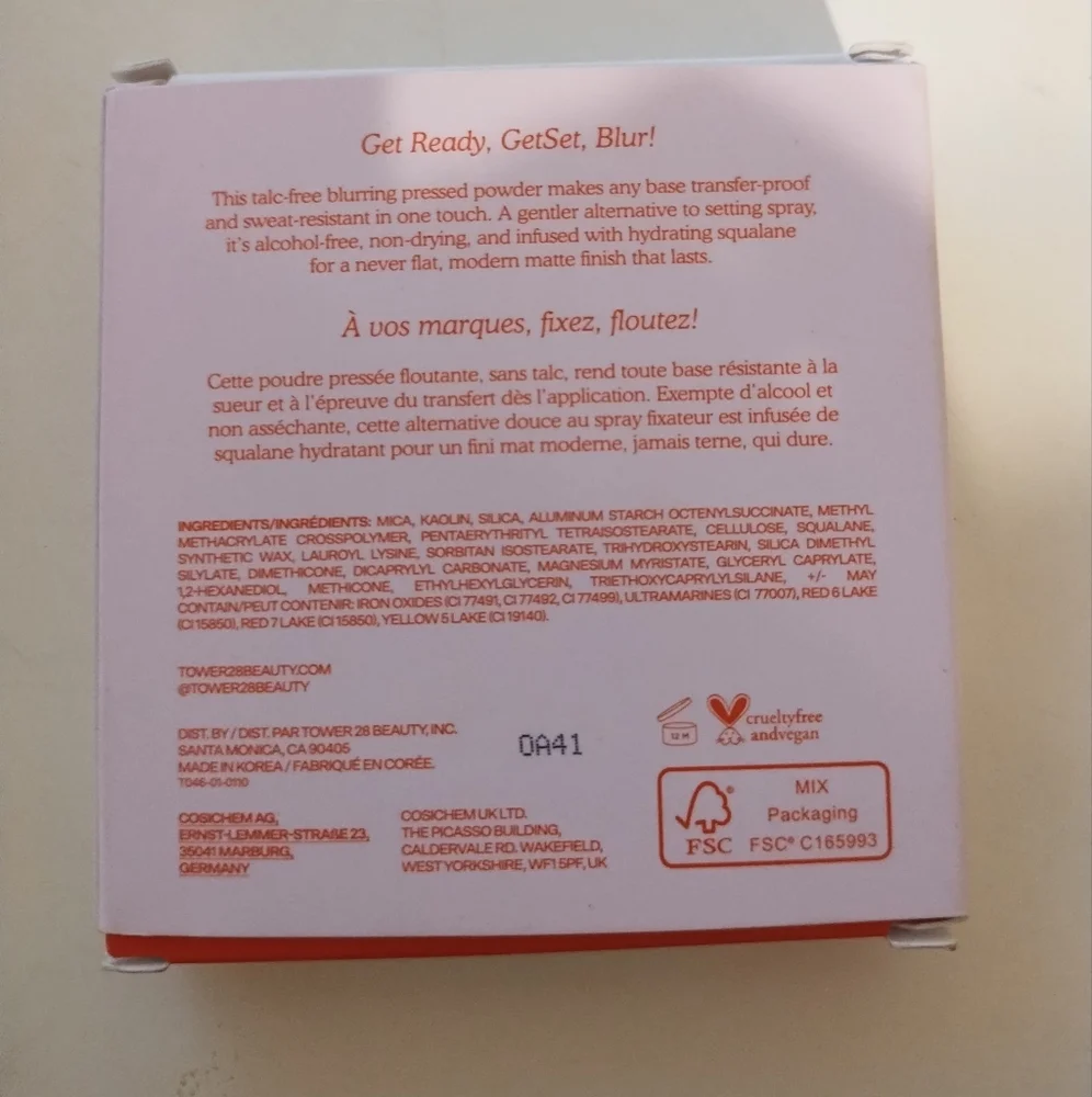 Tower 28 Beauty GetSet Blur + Set Talc-Free Pressed Setting Powder